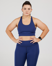 Load image into Gallery viewer, Navy Sports Bra