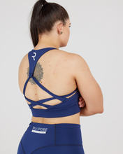 Load image into Gallery viewer, Navy Sports Bra